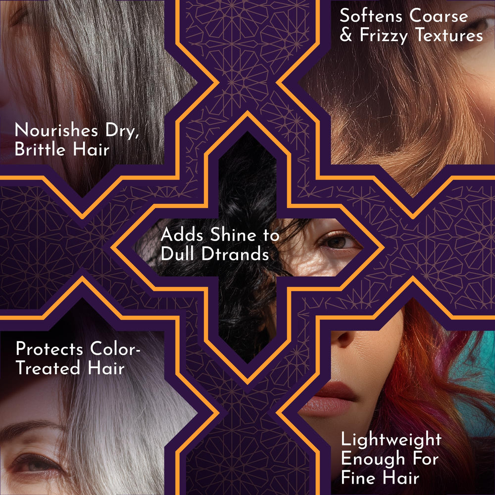 Desert Beauty Argan Oil lightweight texture suggests fast absorption without weighing hair down