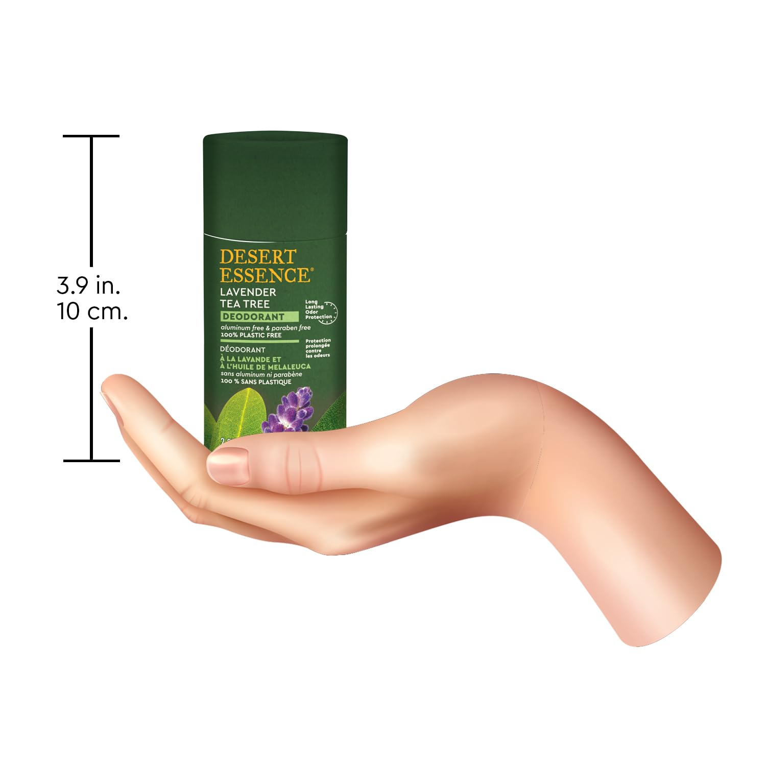 Desert Essence application close-up shows creamy texture and smooth glide.