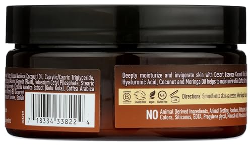 Desert Essence Coconut Body Butter texture close-up for rich hydration