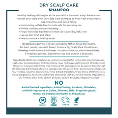 Desert Essence Dry Scalp Shampoo with tea tree oil cools and refreshes the scalp.