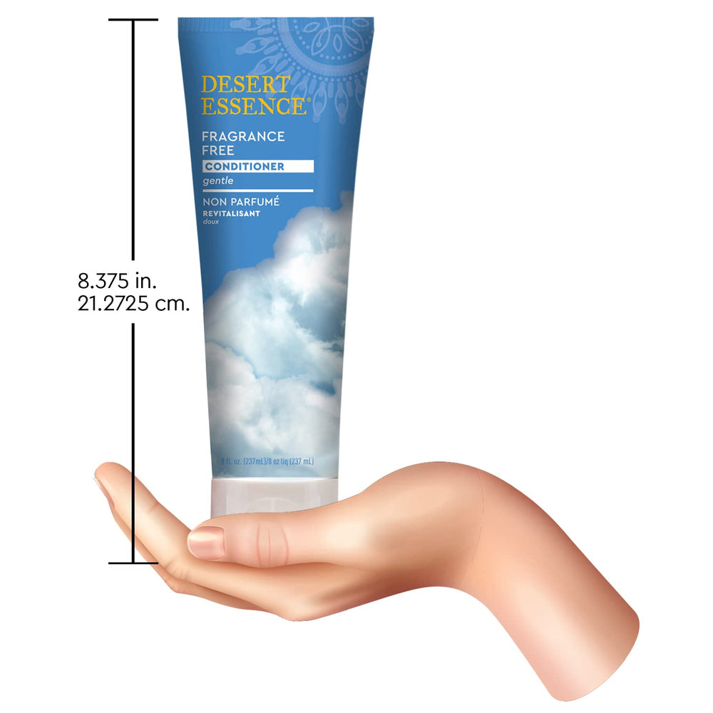 Desert Essence no-residue conditioner provides lightweight hydration without heaviness.