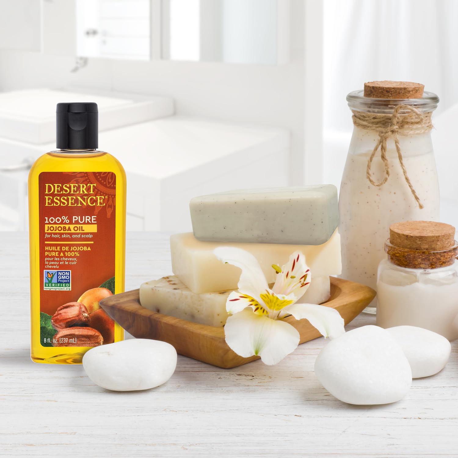 Desert Essence Jojoba Oil glow after use with softness.