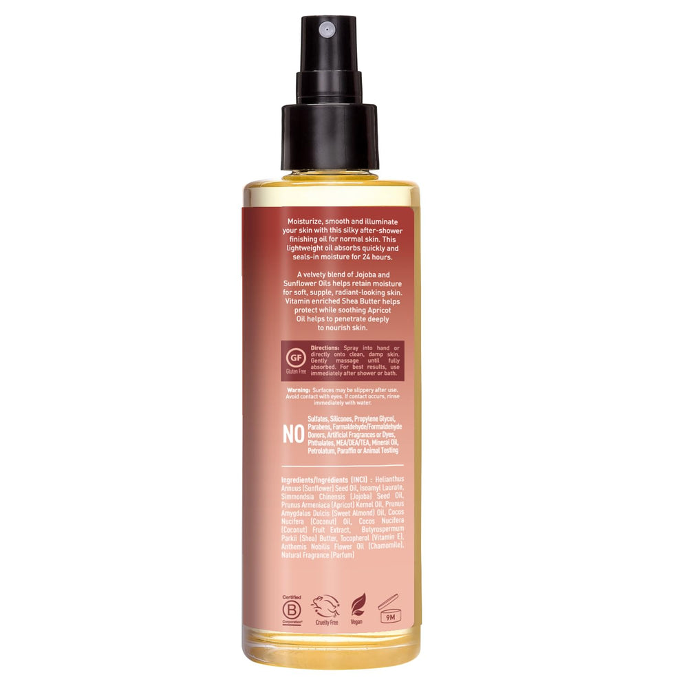 Desert Essence display emphasizing 24-hour moisture for sensitive skin