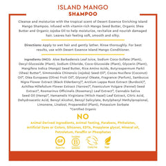 Desert Essence Mango Island Conditioner texture closeup suggests creamy, nourishing slip.