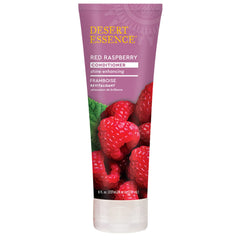 Desert Essence Red Raspberry Conditioner bottle for moisture and shine boost.