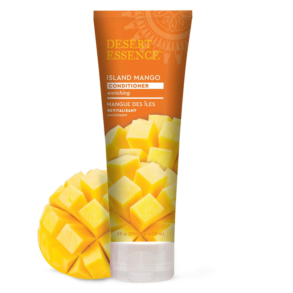 Desert Essence Mango Island shea butter ingredient dollop hints rich moisturization.