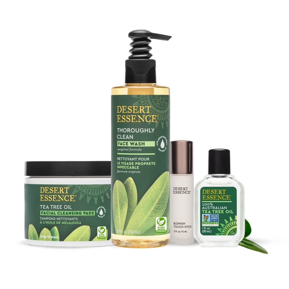 Desert Essence Tea Tree Oil household cleaner vibe for surfaces and laundry.