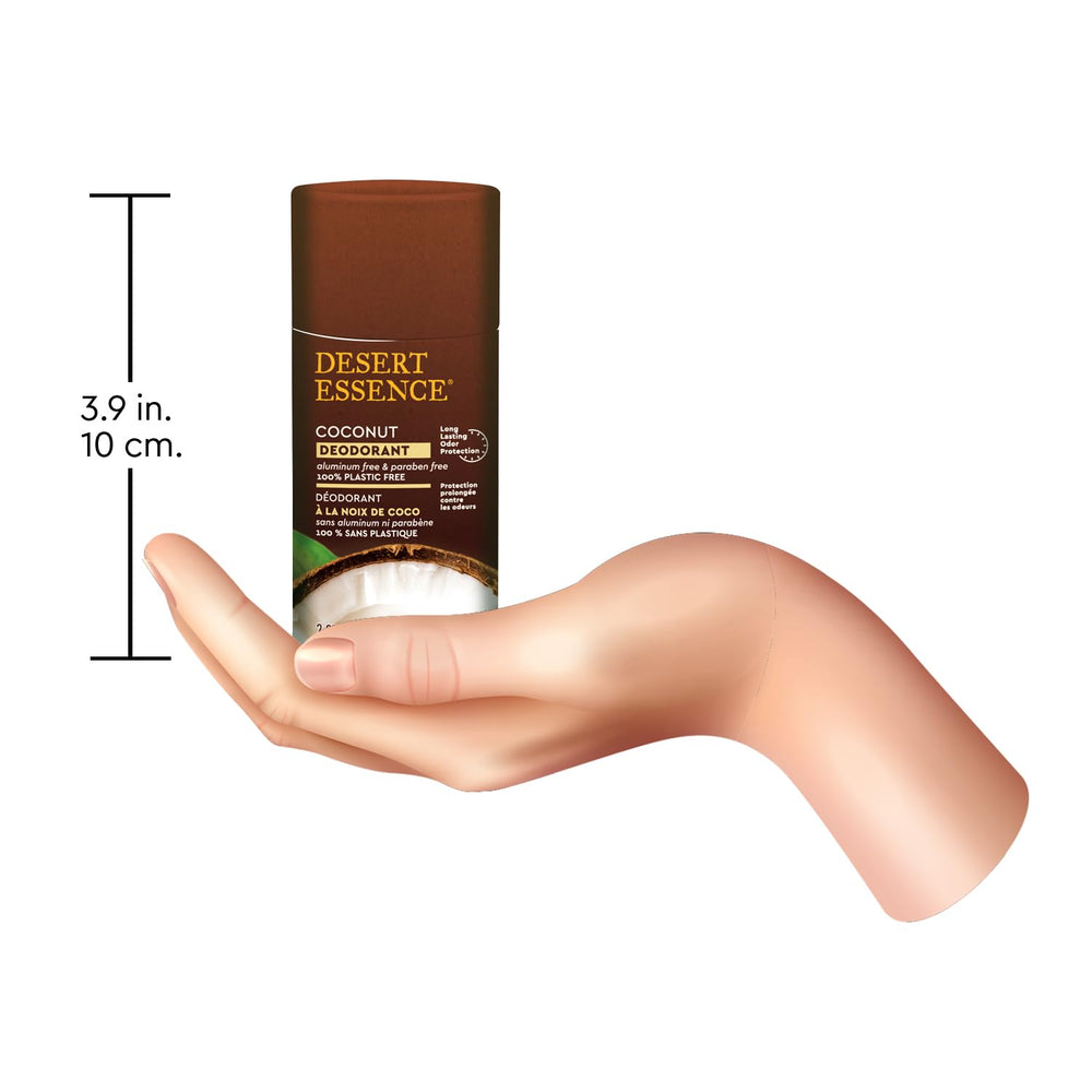Desert Essence Vegan Cruelty-Free formula image underscores ethical personal care.