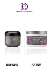 Design Essentials Peppermint & Aloe Therapeutics scalp tingling shows soothing cooling sensation.