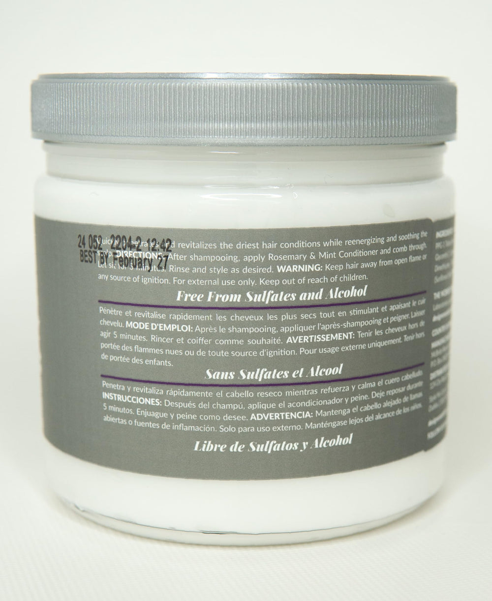 Design Essentials Rosemary & Mint conditioner glides through hair for easy detangling.