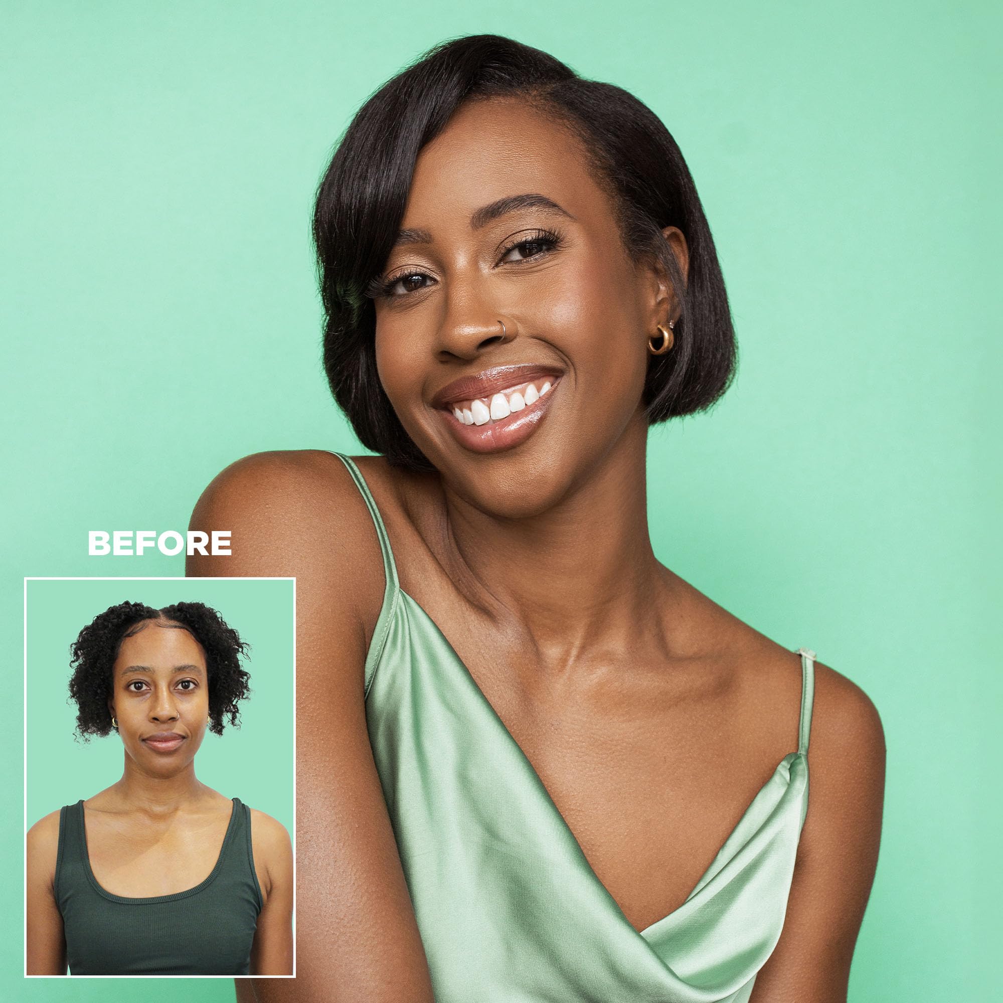 Gloss.Me hair oil absorbs without weighing hair down.