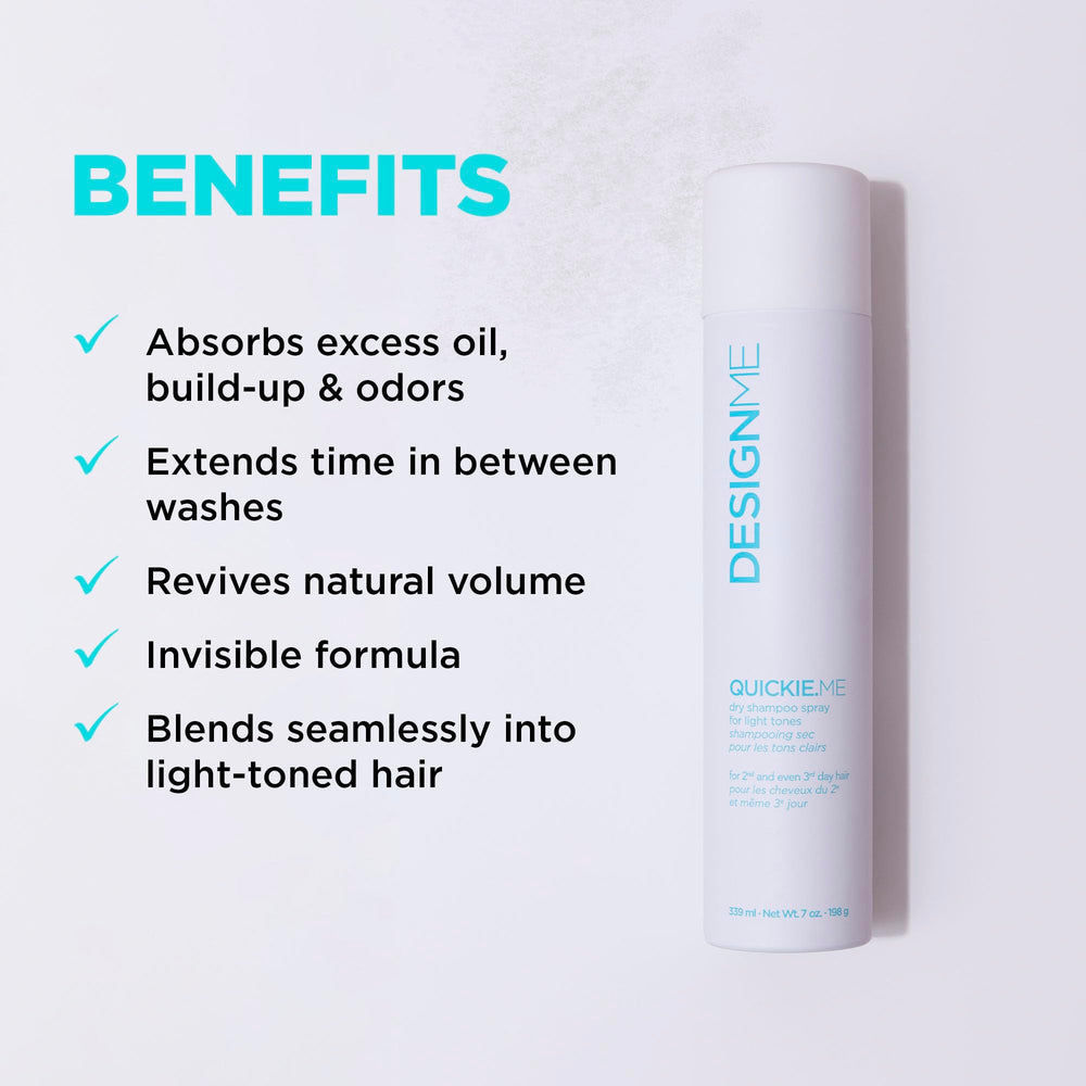 Design.Me QUICKIE.ME Dry Shampoo Light Tones lifting roots for body