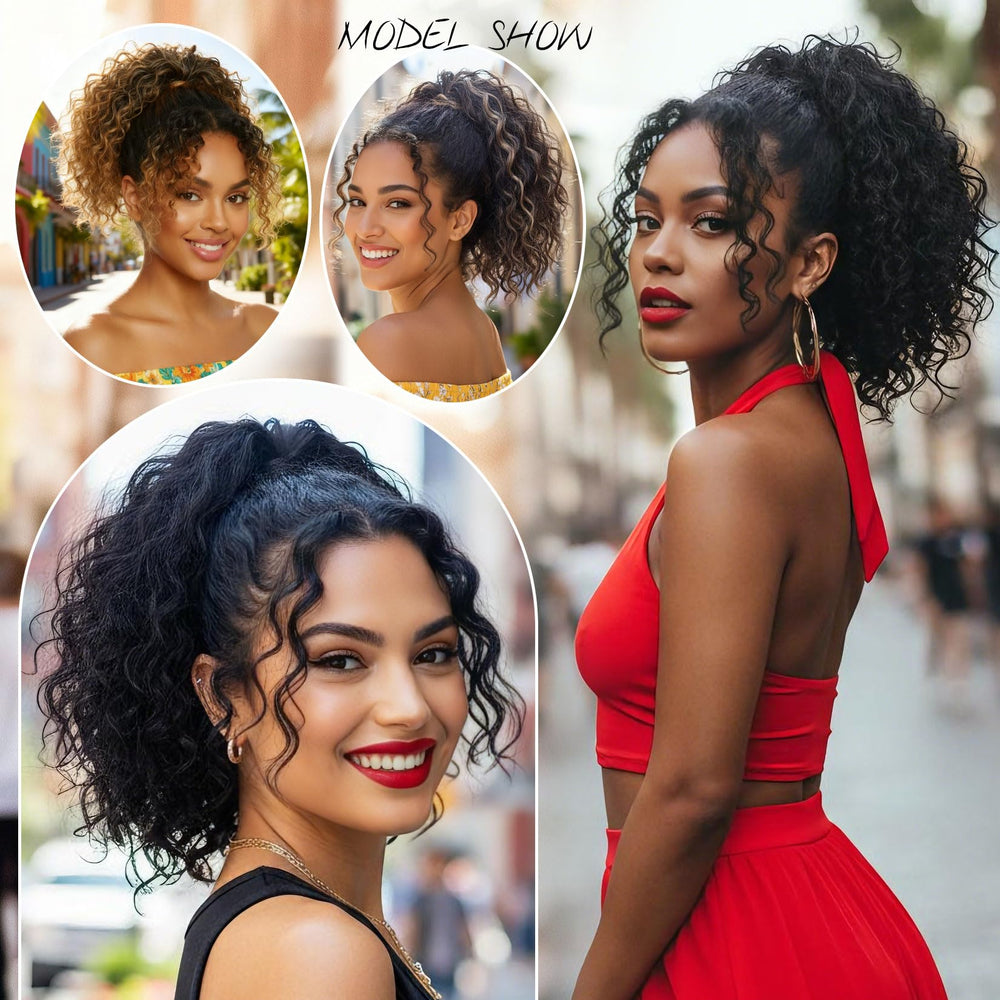 Detean clip-in alternative ponytail supports low maintenance styling