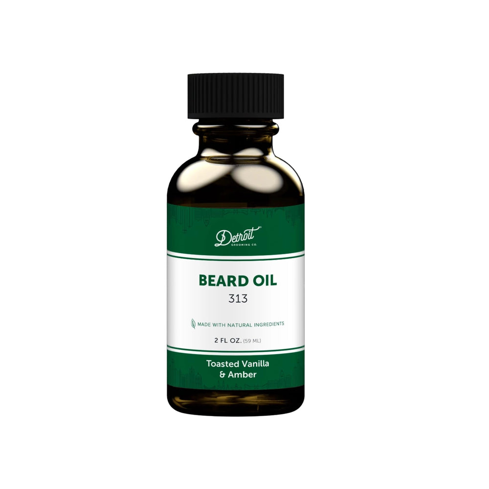 Detroit Grooming Co. 313 scent bottle for a hydrated, soft beard.