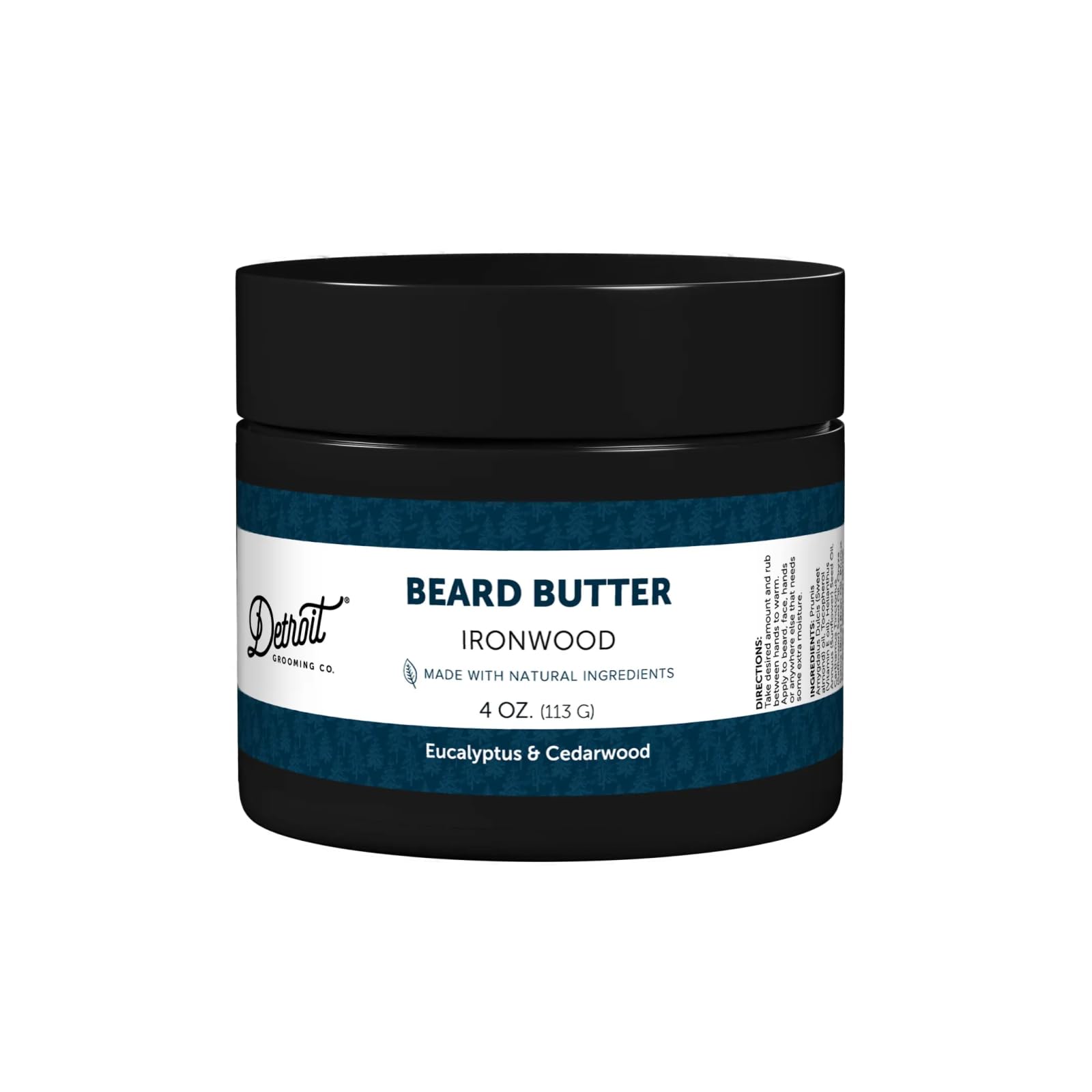 Detroit Grooming Co. beard butter ironwood jar delivers deep conditioning for smoother facial hair