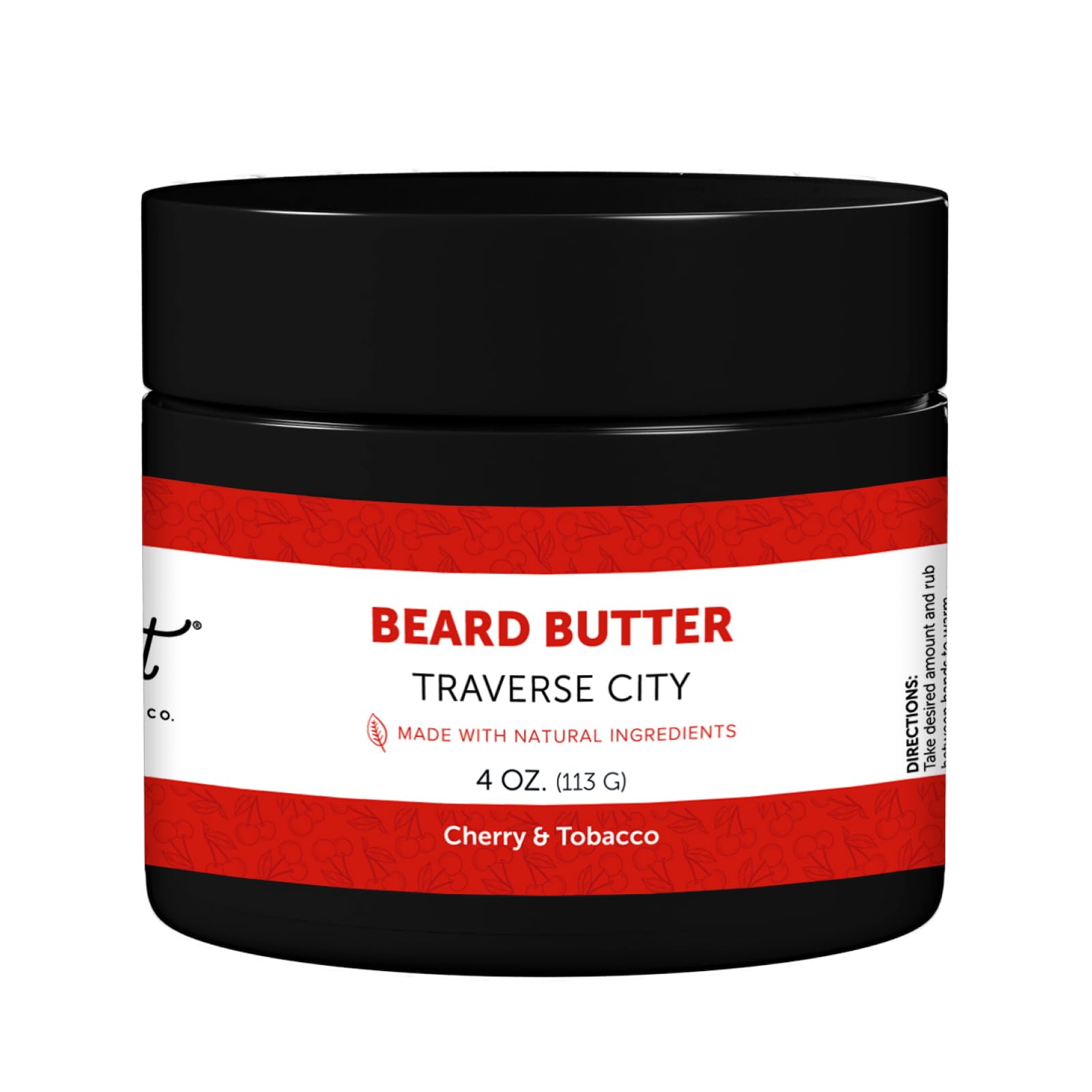 Detroit Grooming Co. beard butter jar front for rich hydration.