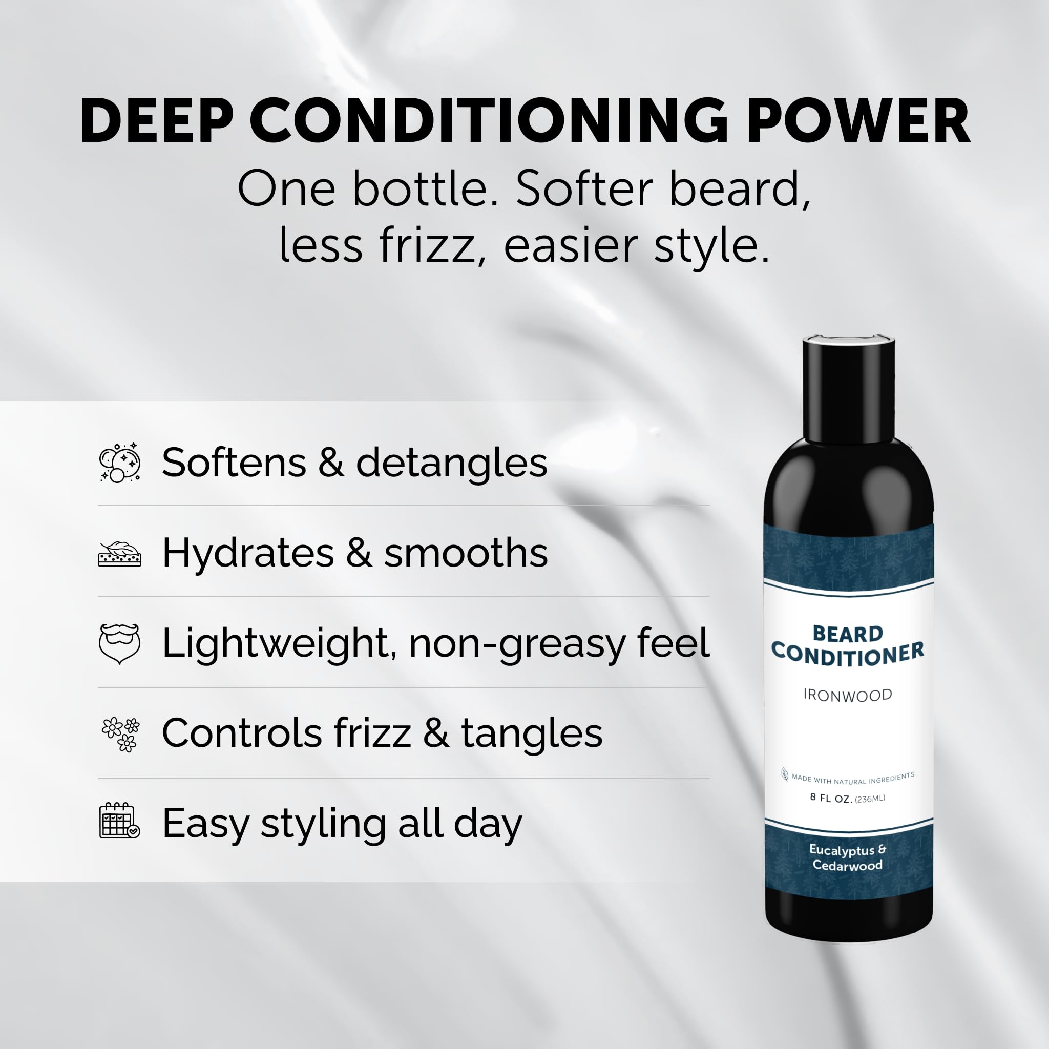 Detroit Grooming Co beard conditioner with aloe vera for soothing skin