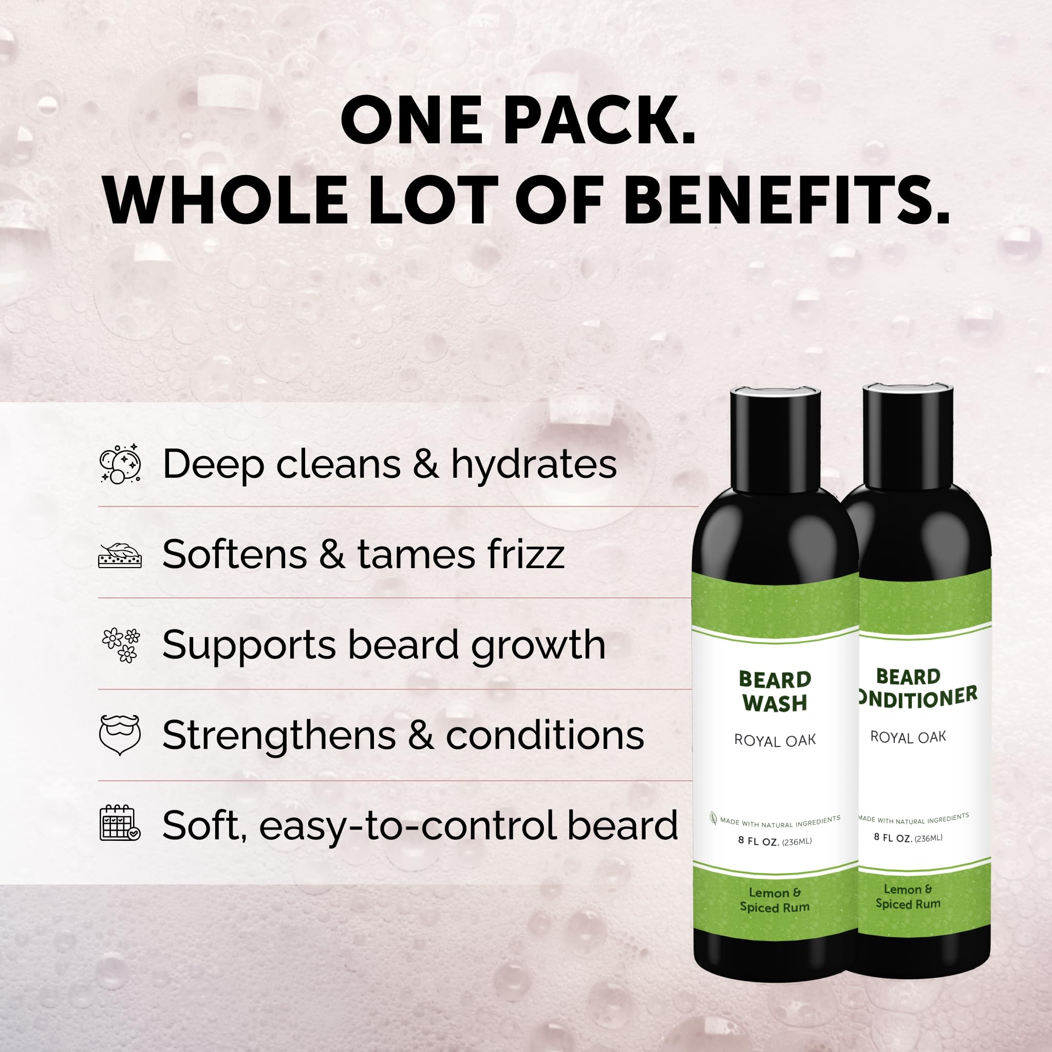 Detroit Grooming Co. beard conditioner bottle pump — softens and hydrates beard