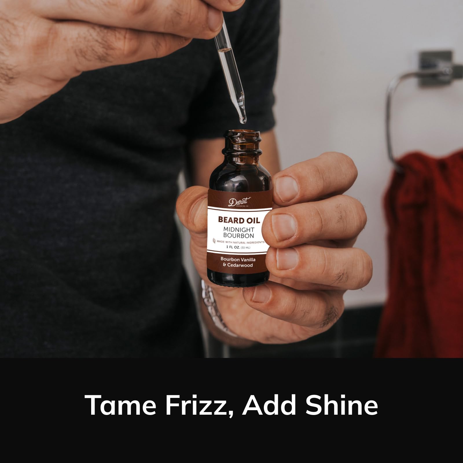 Detroit Grooming Co Application: smooth beard oil into damp beard.