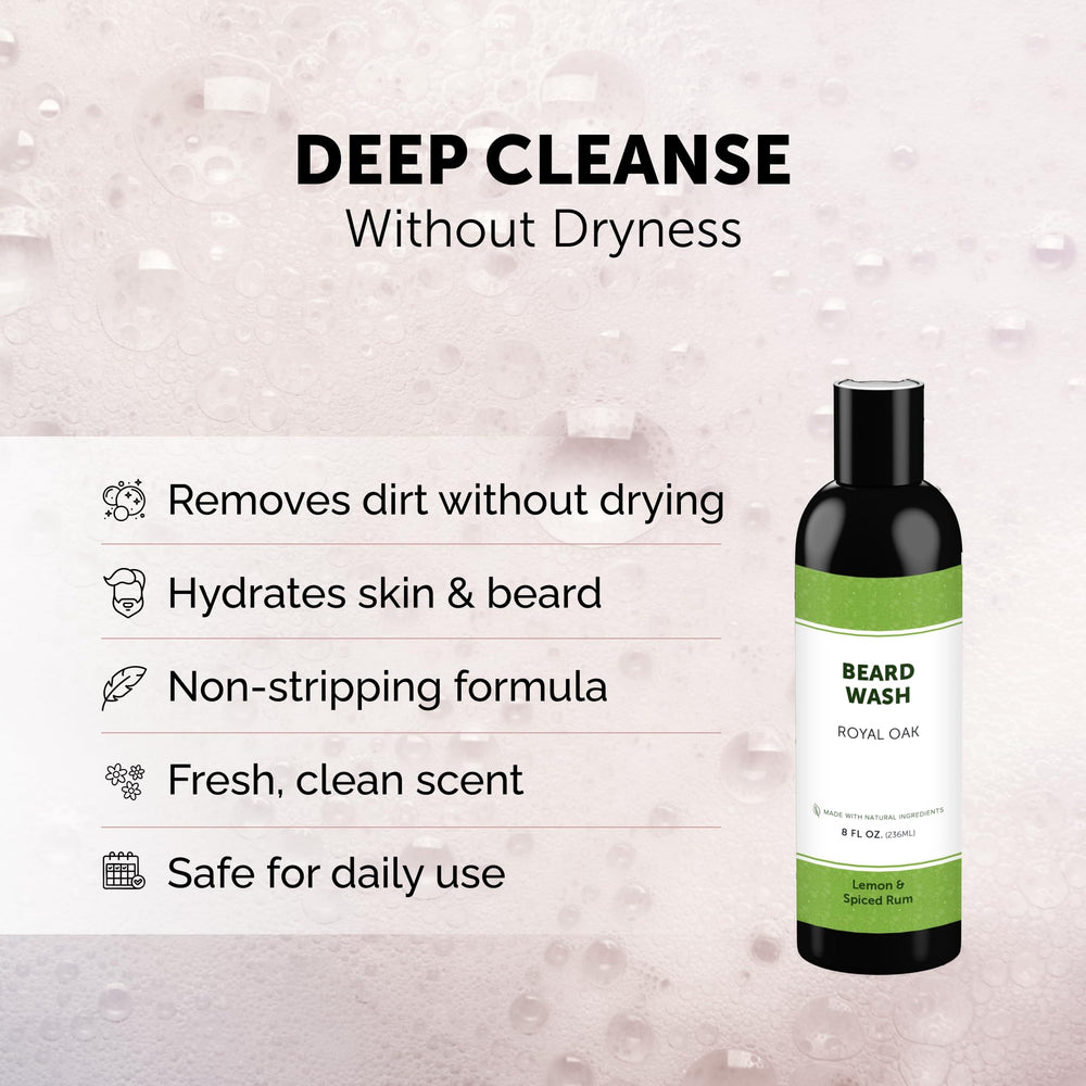 Detroit Grooming Co. Beard Wash lather demonstrates gentle cleansing while preserving moisture.