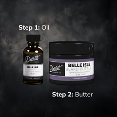 Detroit Grooming Co. Belle Isle lavender orange label suggests a bold masculine aroma.