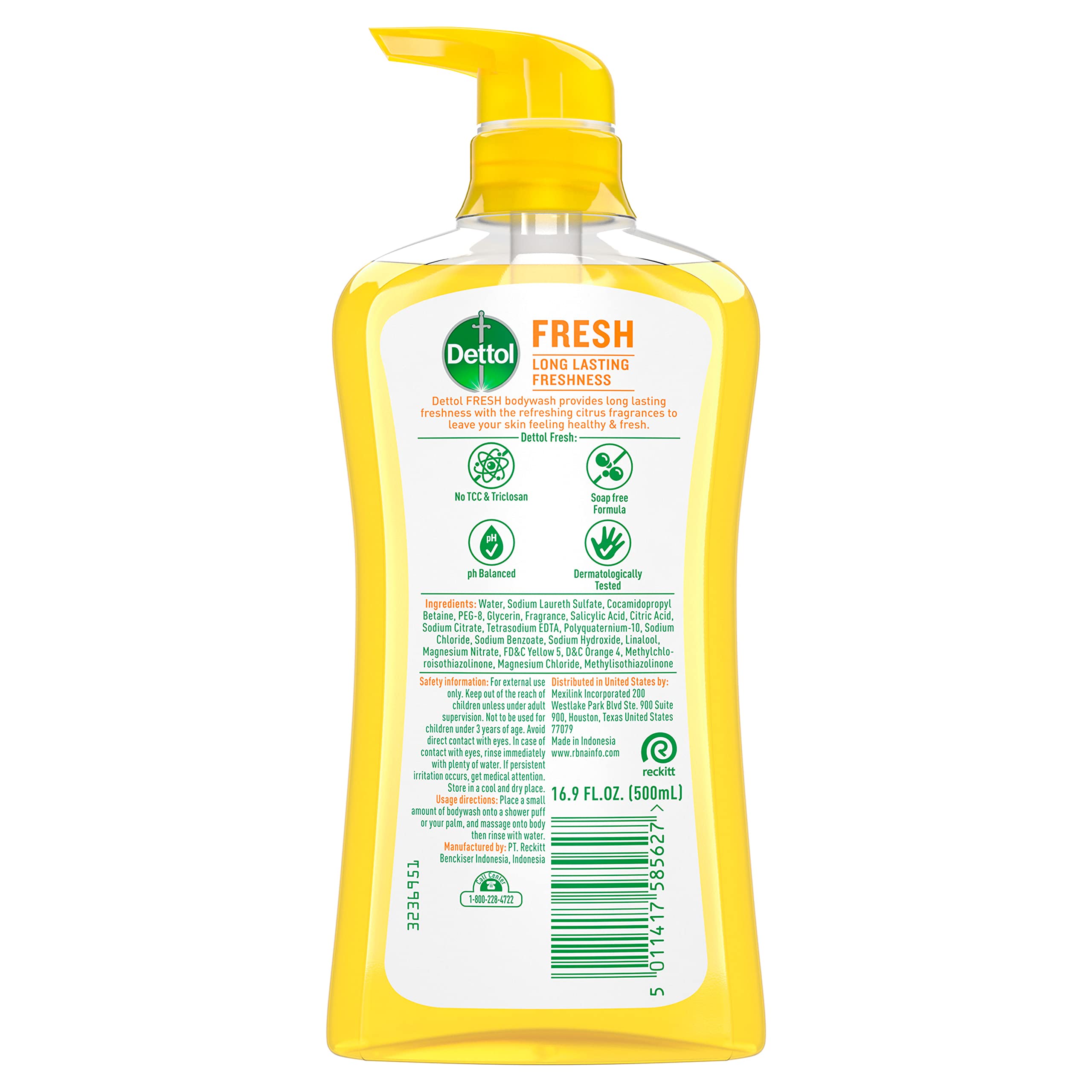 Yuzu citrus scent label highlights refreshing aroma for daily cleansing.