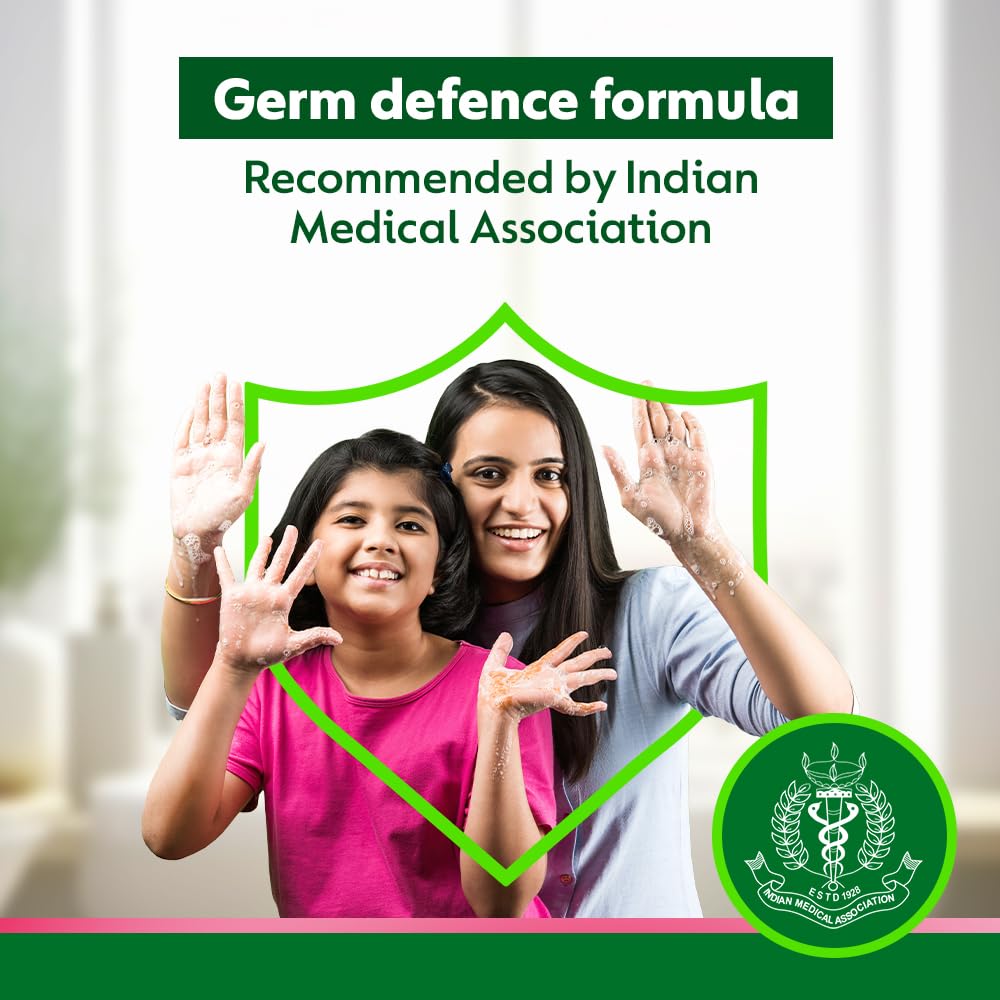 Dettol germ protection graphic illustrating stronger protection concept.