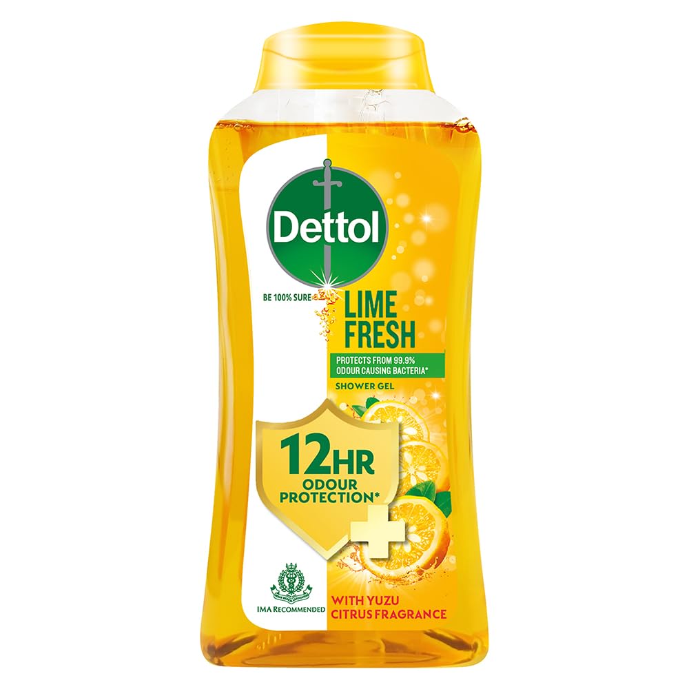 Dettol Lime Fresh bottle front captures refreshing cleansing for daily use