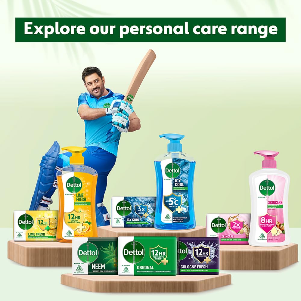 Dettol Lime Fresh bottle pour action demonstrates easy dispensing