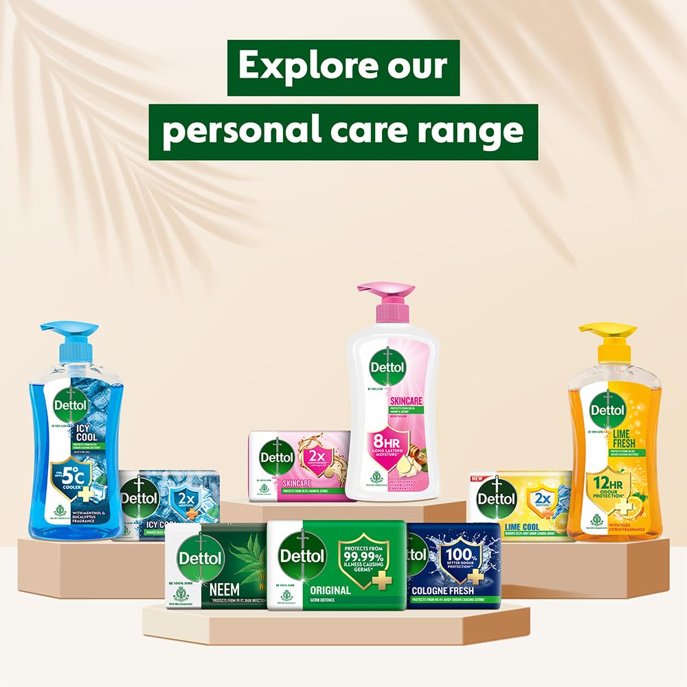 Dettol Original Bar Soap 100g pack6 — ideal bathroom staple for households