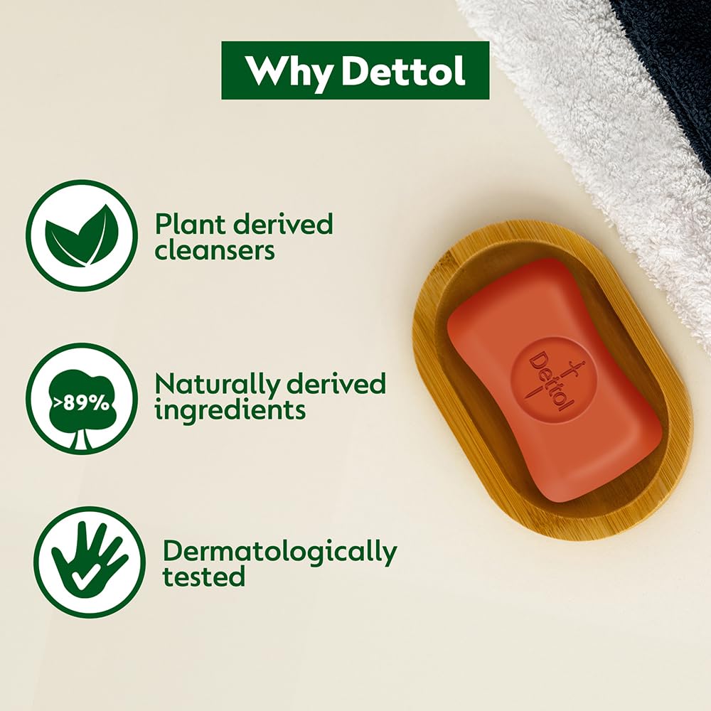 Dettol Original Bar Soap 100g bar — suitable for all skin types