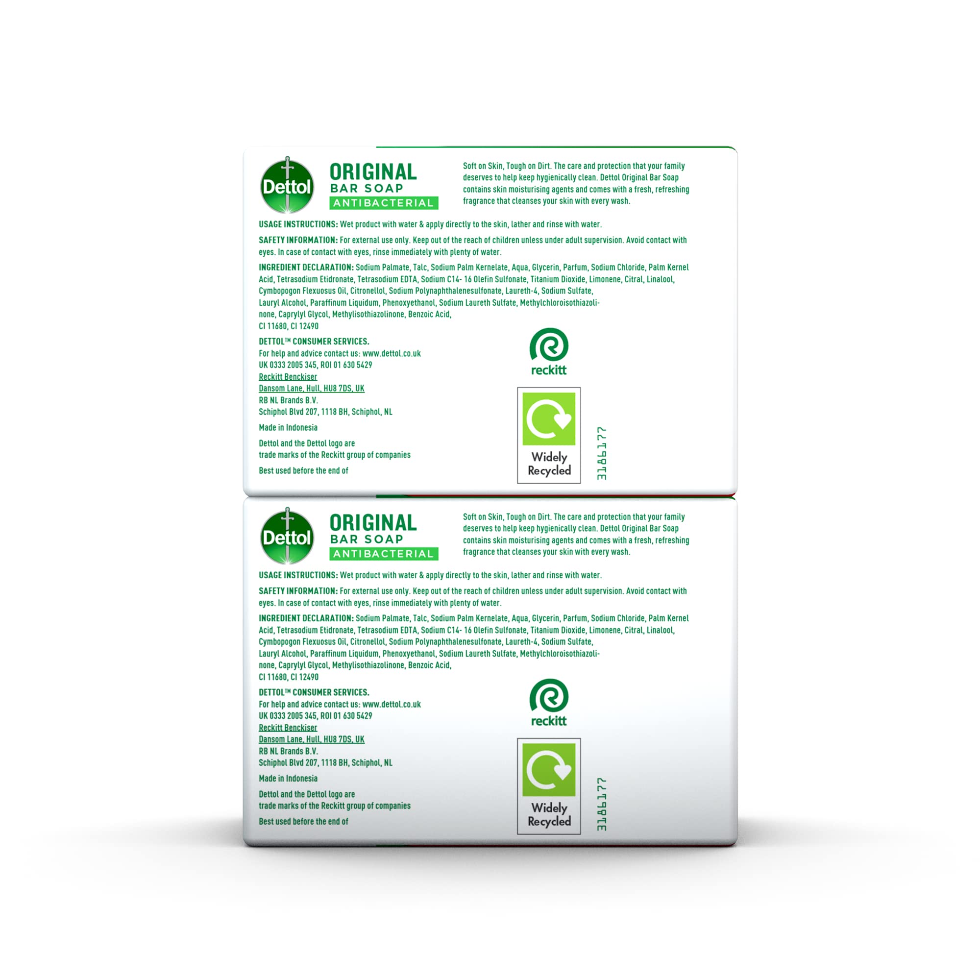 Dettol Original Soap on a sink setup highlighting cleansing and protection