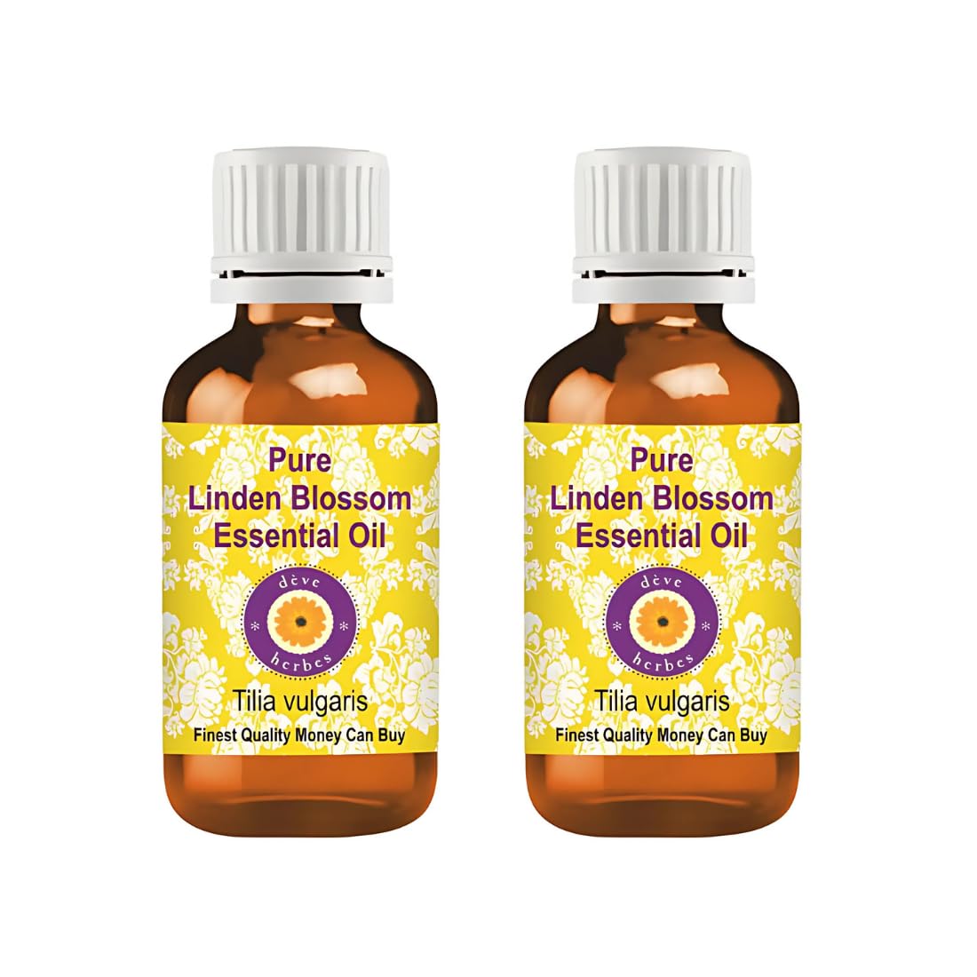 deve herbes Linden essential oil bottle front view for pure, versatile use