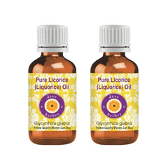 Deve Herbes Liquorice Oil bottle in amber glass designed for pure facial care