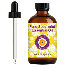 deve herbes Spearmint bottle with glass dropper for precise application.