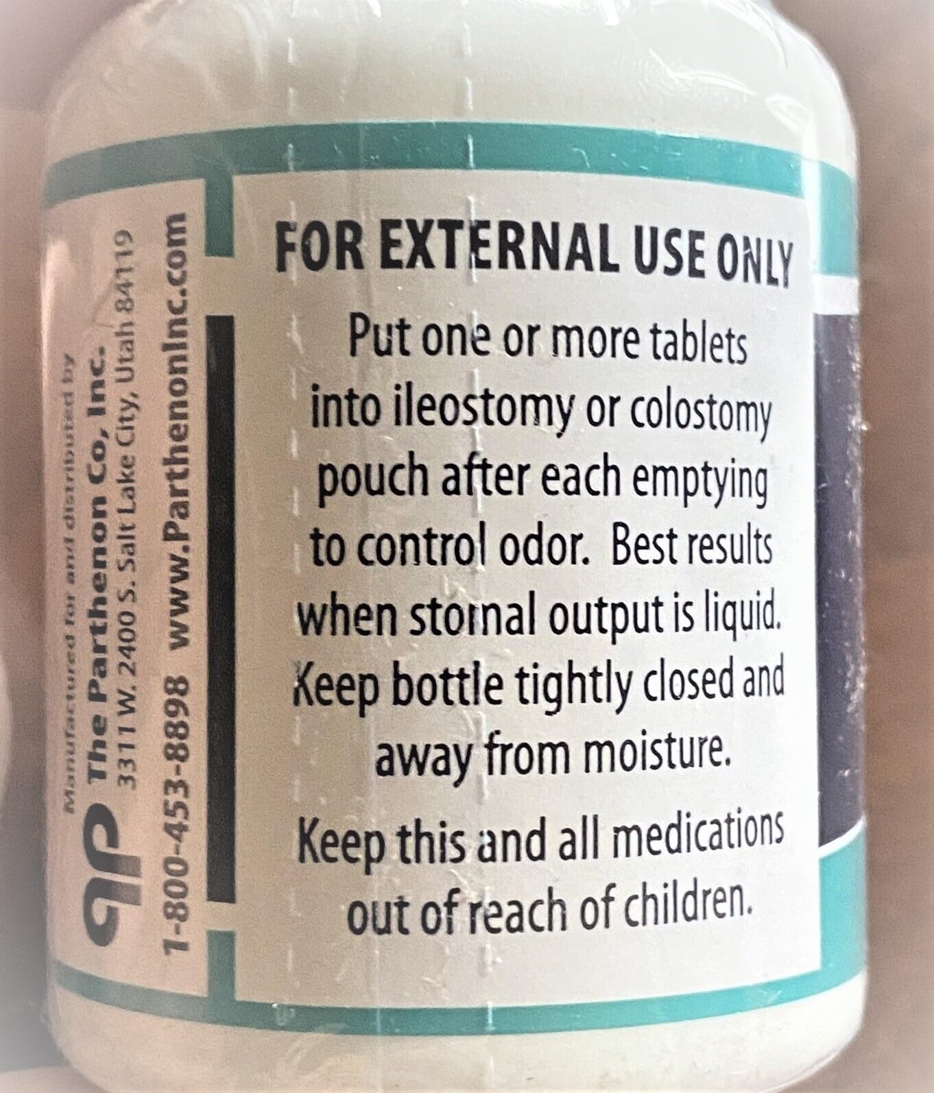 Devko charcoal tablets for ostomy pouch deodorization, ideal for daily use.