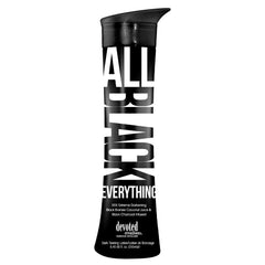 Devoted Creations All Black Everything bottle front highlights a bold bronzing formula for a rich tan.