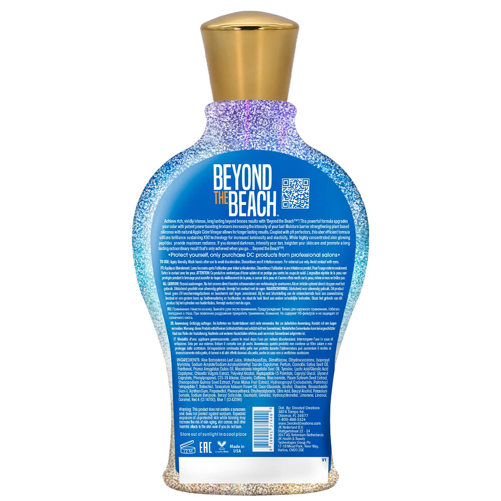 Devoted Creations Beyond the Beach bronzer pump action for easy, mess-free application.