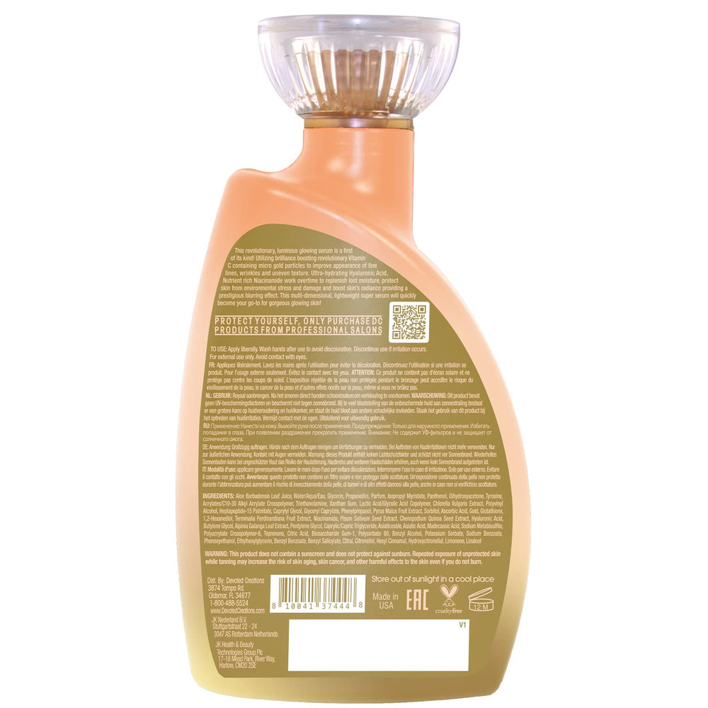 CEglOw label close-up emphasizing GlowPlex and luminosity
