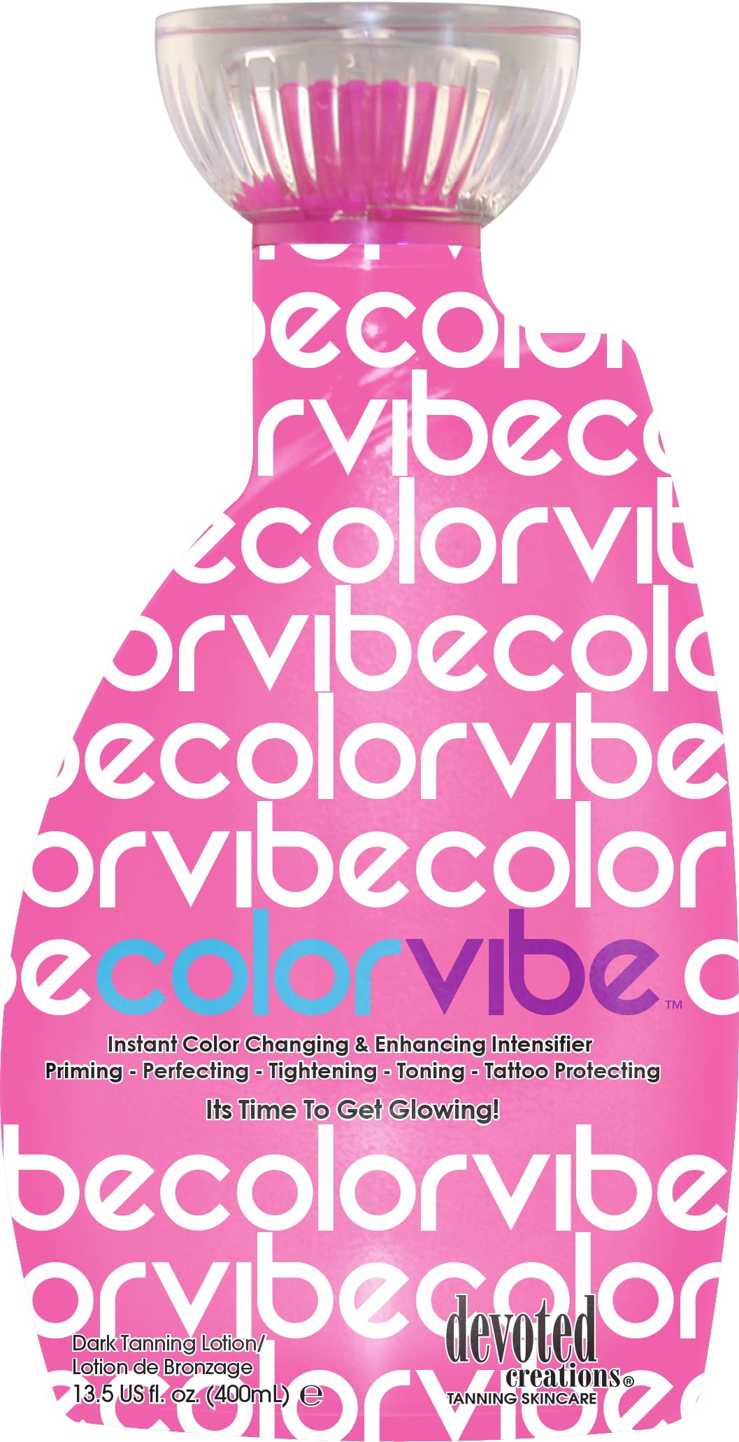 Devoted Creations Color Vibe application scene illustrating smooth skin and longevity.
