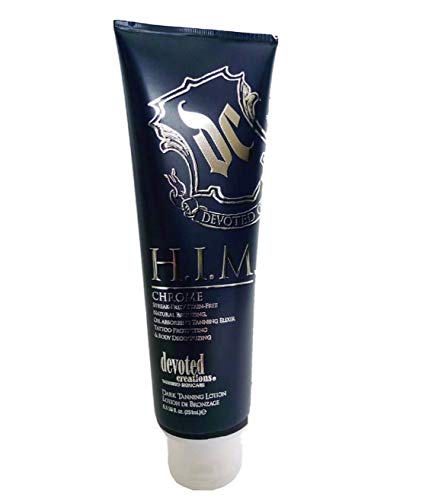 Devoted Creations H.I.M Chrome packaging highlights tattoo protection and fresh deodorizing formula