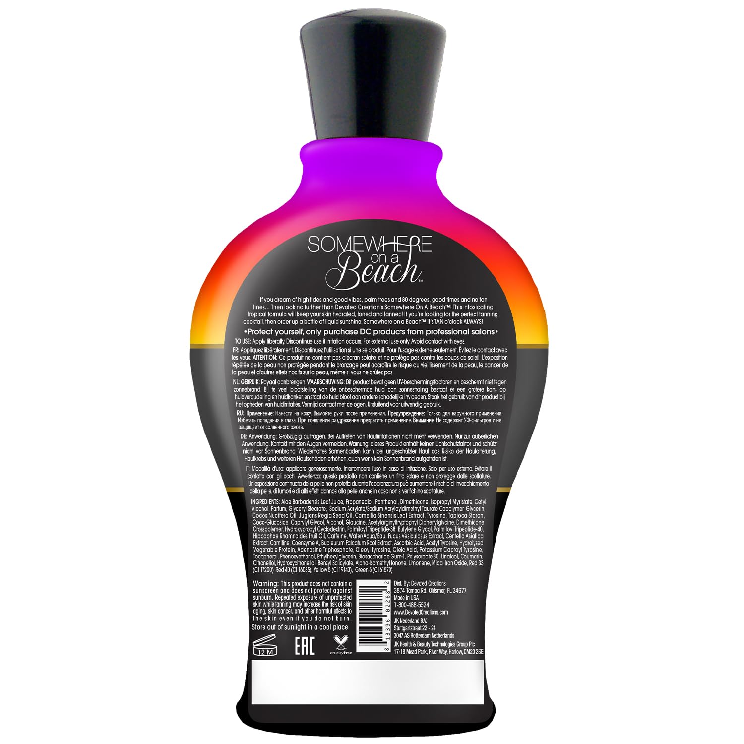 Devoted Creations Somewhere on a Beach bottle pour shows quick-drying, non-sticky application.