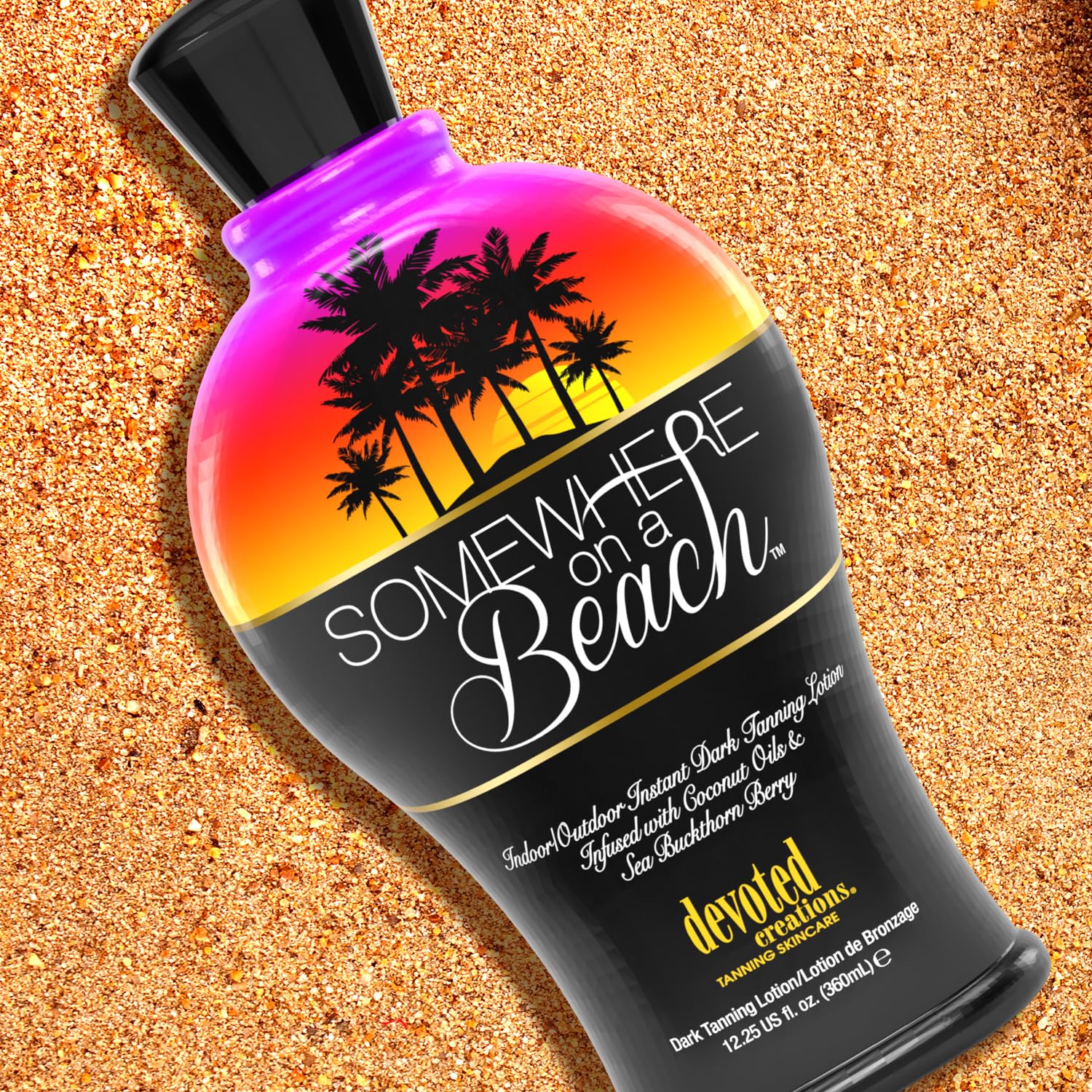 Devoted Creations Somewhere on a Beach texture close-up emphasizes hydrating, non-greasy feel.