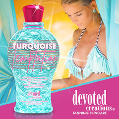 Devoted Creations Turquoise Temptation texture shot reveals a silky smoothie blend for easy application.
