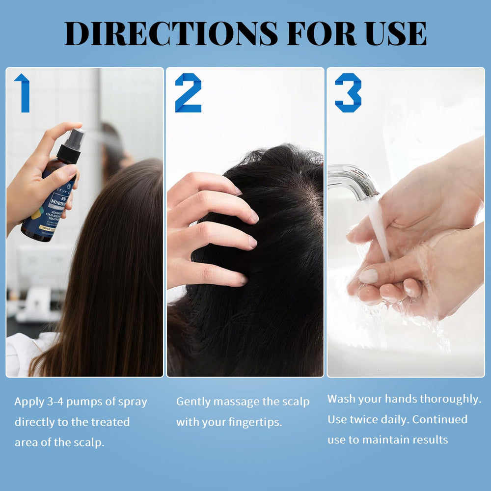 Devyonder Minoxidil Spray easy-precision-mist enables fine-area targeting.