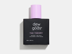 Crème Dew Of The Gods The Theory pour le visage, hydratation et soin rétinol-lait d'avoine.
