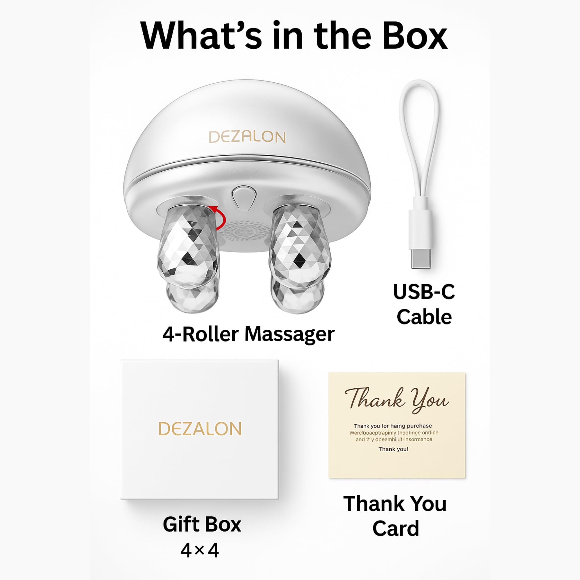 DEZALON eye care tool for targeted eye-area care and soothing massages.