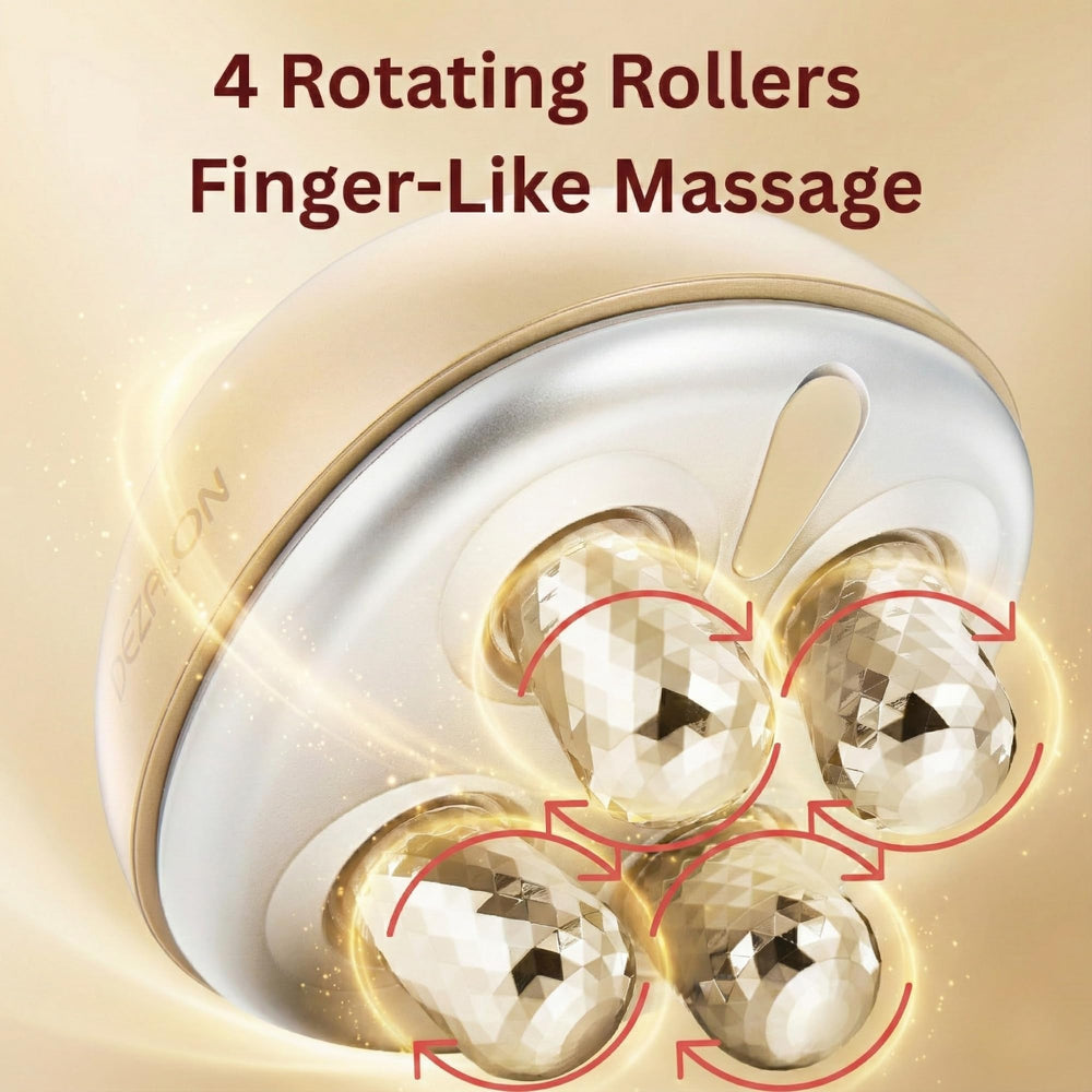 DEZALON face roller tool for smooth facial massage and contour definition.