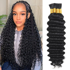 DFHIHCP deep wave braiding hair 20 inch for knotless braids, glossy and easy to manage.
