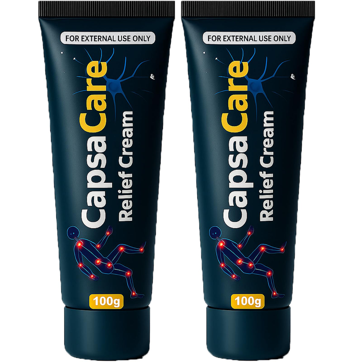 DFTLUUE Capsacare bottle and packaging for daily comfort and convenient application.